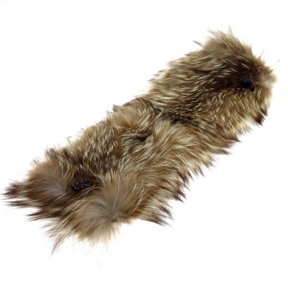 Auth FENDI - Brown Cream Multi Fur Scarf authentic - Picture 3 of 7